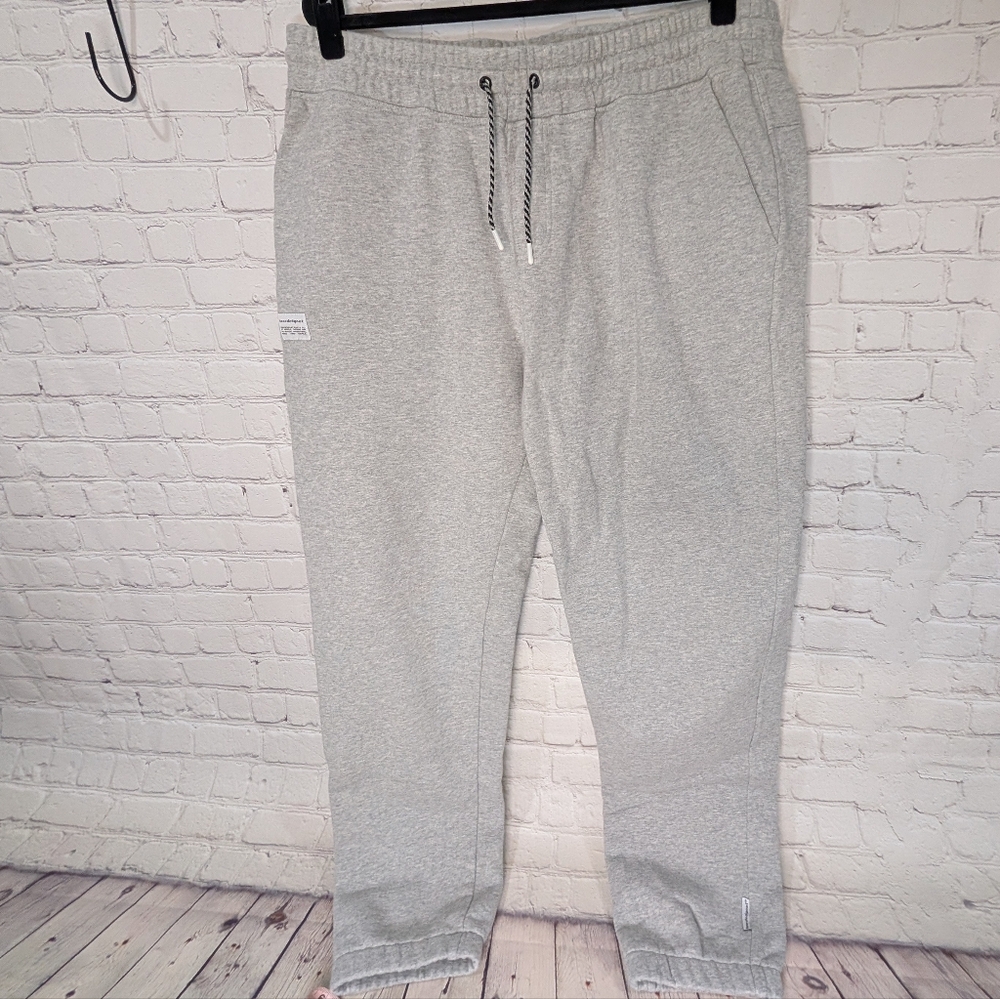 Gray Men's Joggers with Drawstring
